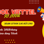 Đăng ký gói cước ST90K Viettel 90K có ngay 30GB data và truy cập Tiktok thả ga