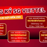Đăng ký 5g Viettel giá chỉ từ 1K 2k 3K rinh siêu data