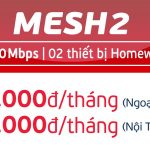 Lắp đặt Internet Wifi cùng gói MESH2 Viettel băng thông đạt đến 250Mpbs