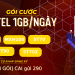 Gói cước Viettel 1GB 1 ngày giá cước cực rẻ