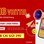 Đăng ký gói V90B Viettel chỉ 90K có ngay 30GB và gọi thả ga