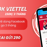 Đăng ký gói 3FB50K Viettel có 150GB dùng Facebook