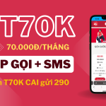 Cách đăng ký gói cước T70K Viettel khuyến mãi data và gọi miễn phí