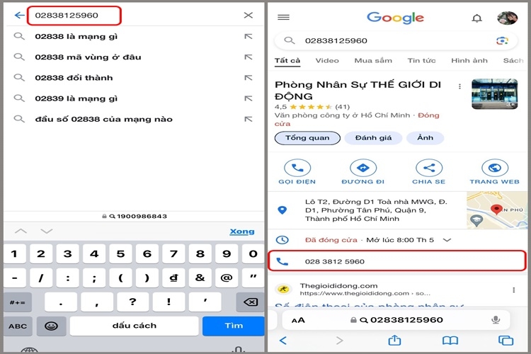 Cách tra cứu thông tin thuê bao Viettel của người khác qua Google