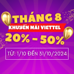 Viettel khuyến mãi tháng 10/2024 ưu đãi cho thuê bao trả trước và trả sau