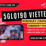 Hòa mạng gói cước 5GLQ190 Viettel nhận siêu data chơi game thả ga