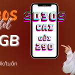 Đăng ký gói SD30S Viettel có ngay 14GB dùng thả ga 7 ngày