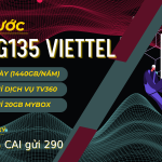 Đăng ký gói 12T5G135 Viettel có ngay 1440GB, miễn phí TV360 và lưu trữ MyBox