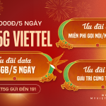 Cách đăng ký gói cước TET5G Viettel rinh combo data và gọi dùng 5 ngày