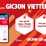 Gói cước GIC30N Viettel ưu đãi 210 phút gọi
