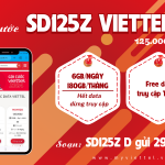 Gói cước SD125Z Viettel ưu đãi 180GB, miễn phí TV360